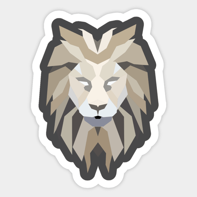 Abstract Lion Sticker by Winterplay